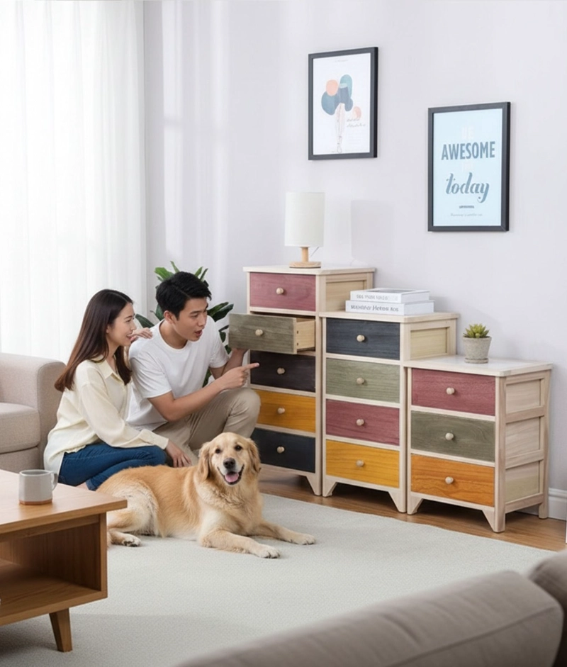 COMODA MULTICOLOR ORGANIZADOR MULTIFUNCIONAL HOGAR JHN - 6