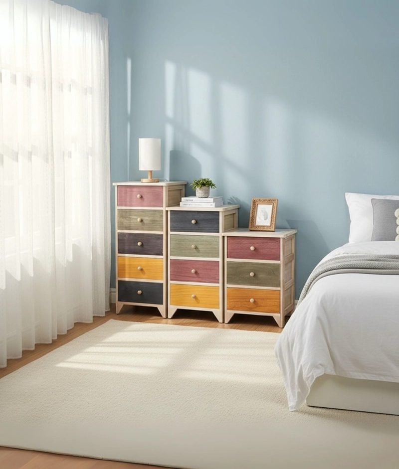 COMODA MULTICOLOR ORGANIZADOR MULTIFUNCIONAL HOGAR JHN - 7