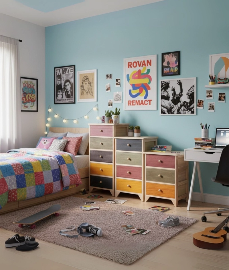 COMODA MULTICOLOR ORGANIZADOR MULTIFUNCIONAL HOGAR JHN - 10