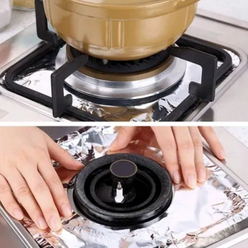 SET 5 PAPEL ALUMINIO LAMINA PROTECTORA REUTILIZABLE JHN - 5