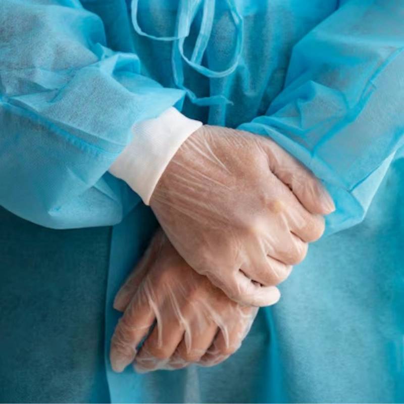 PACK DE GUANTES QUIRURGICOS VINILO DESECHABLE USO MEDICO LAU - 2