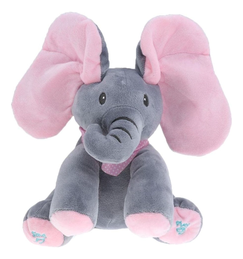 PELUCHE ELEFANTE MUSICAL PARA BEBES DESARROLLO DIVERTIDO LAU - 6