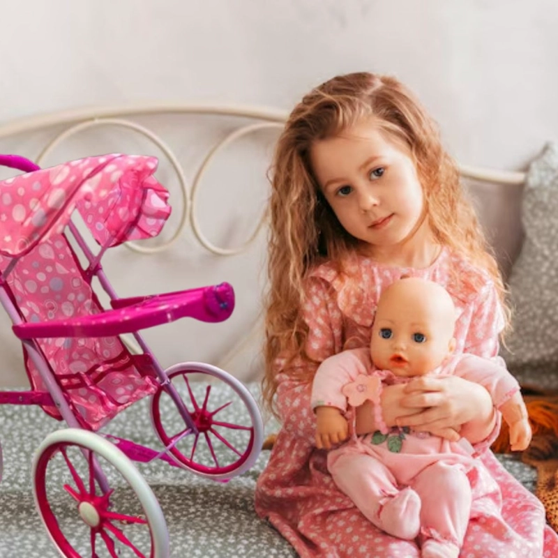 JUGUETE COCHE CARRIOLA PARA MUÑECAS DE NIÑAS DIVERTODO LAU - 3