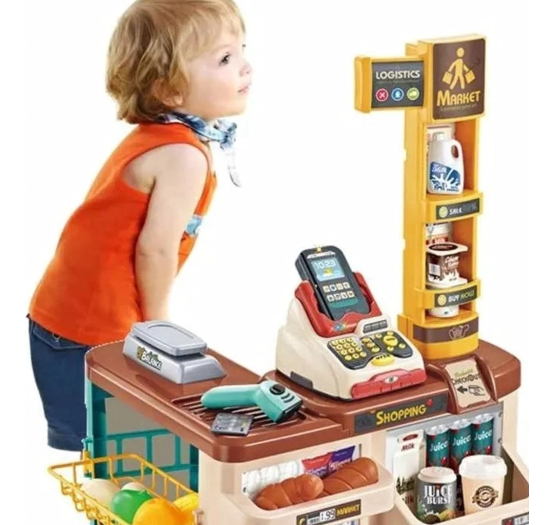JUGUETE MINI MERCADO CARRITO COMPRAS DIVERTIDO NIÑOS LAU - 3