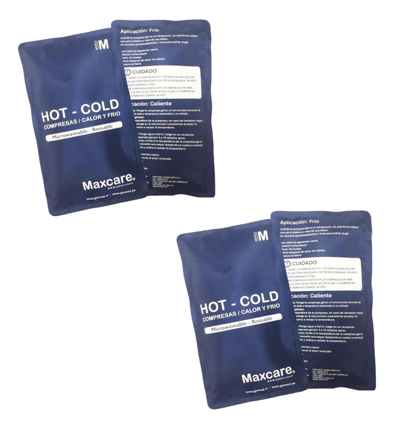 SET 2 COMPRESAS FRIO CALOR 280GRS ALIVIO DOLOR MUSCULAR LAU - 5