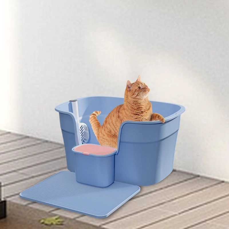 ARENERO SANITARIO PARA GATOS MASCOTAS SEMICERRADO LAU - 5