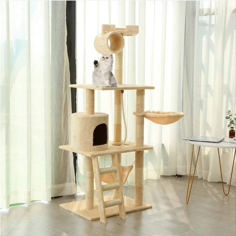 TORRE RASCADOR DE GATOS GRANDE VARIOS NIVELES MASCOTA LAU - 2