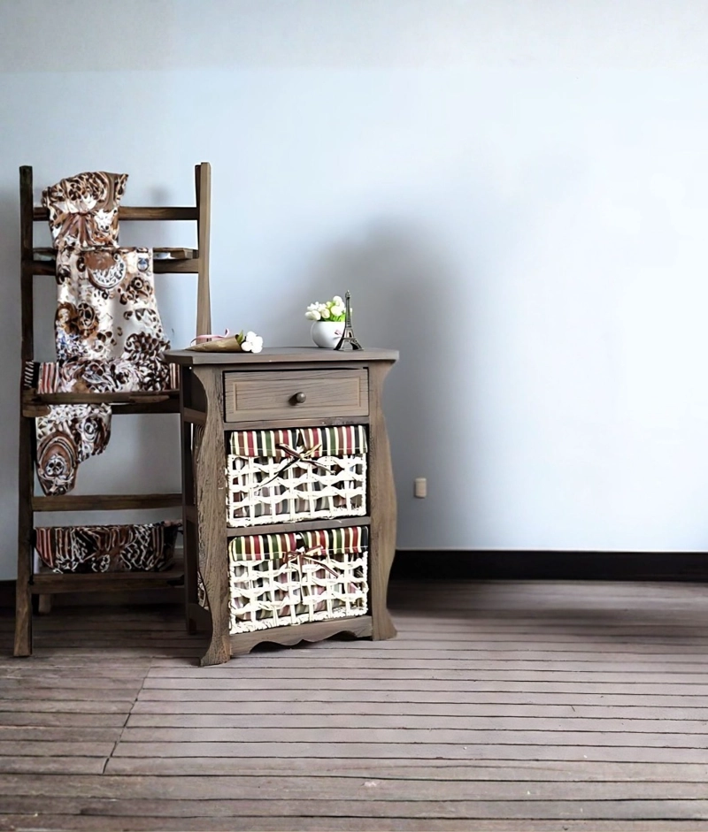 COMODA MUEBLE ORGANIZADOR ESTILO RUSTICO MODERNO JHN - 8