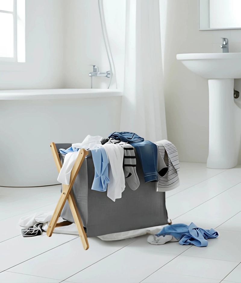 CANASTO ORGANIZADOR ROPA PLEGABLE MULTIFUNCIONAL HOGAR JHN - 8