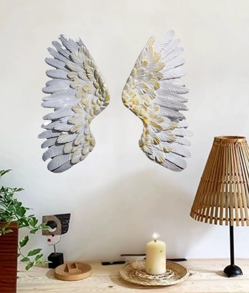ADORNO DECORATIVO PARED ALAS ARTE FIGURA HOGAR JHN - 6