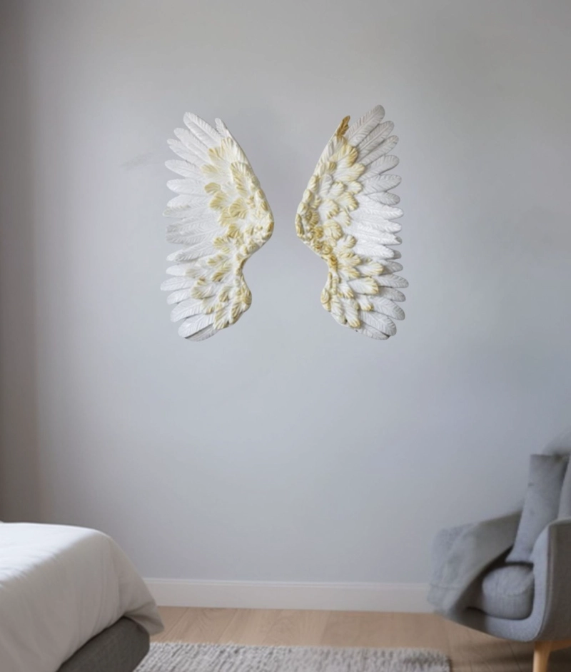 ADORNO DECORATIVO PARED ALAS ARTE FIGURA HOGAR JHN - 7