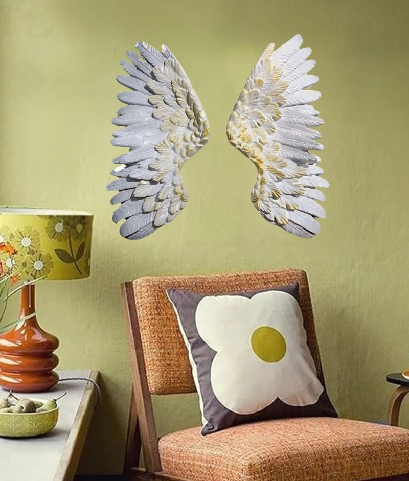 ADORNO DECORATIVO PARED ALAS ARTE FIGURA HOGAR JHN - 8