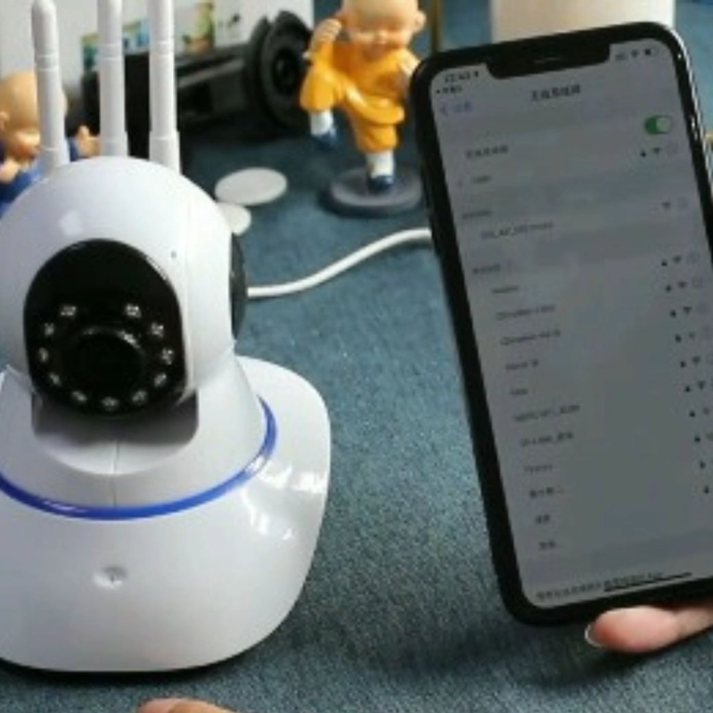 CAMARA DE SEGURIDAD IP MOTORIZADA WIFI GIRA 350° HOGAR LAU - 4