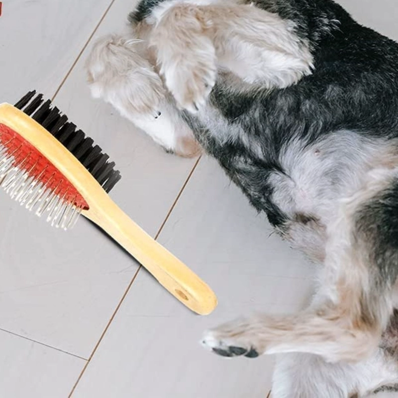 SET 3 CEPILLO PARA MASCOTA DOBLE CARA ERGONOMICO LAU - 3