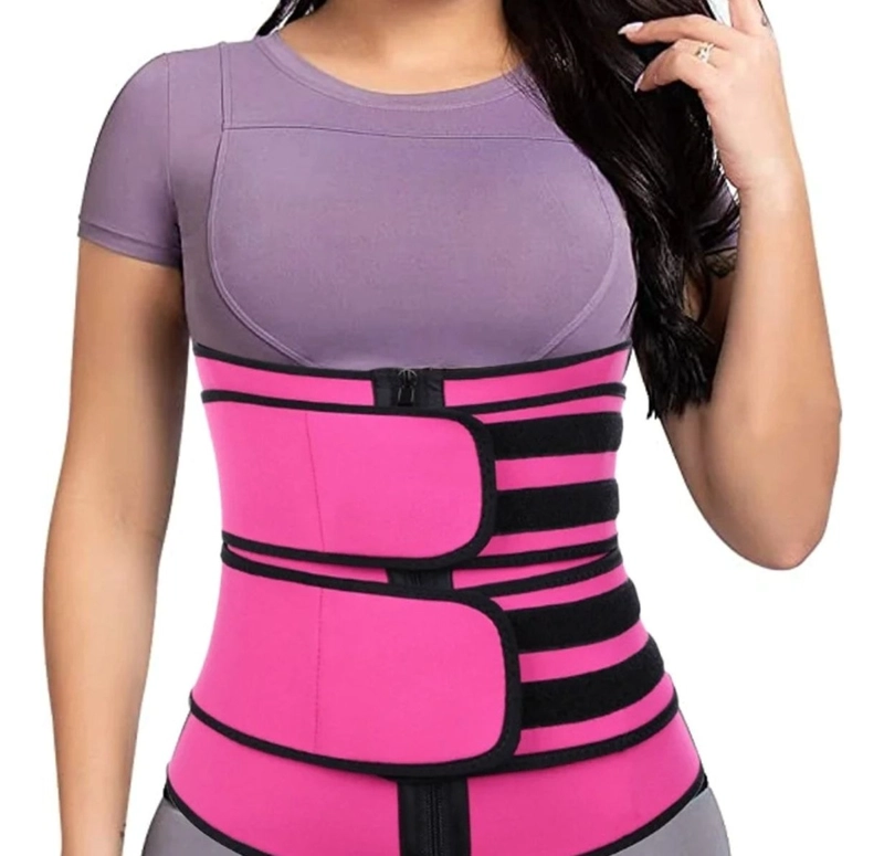 FAJA CORSET REDUCTORA CINTURA CON VELCRO MUJER LAU - 2