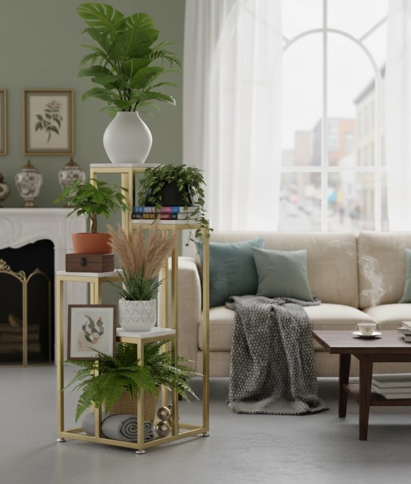 PORTA MACETAS SOPORTE ELEVADO MULTIFUNCIONAL MODERNO JHN - 8