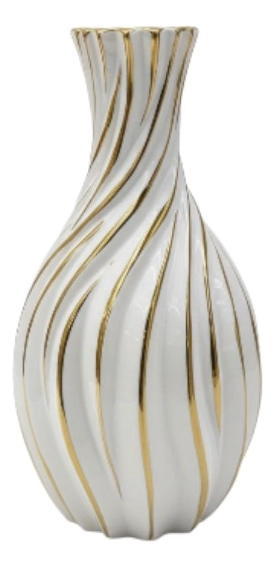 FLORERO DECORATIVO JARRON ESCULTURAL DISEÑO REMOLINO JHN - 1