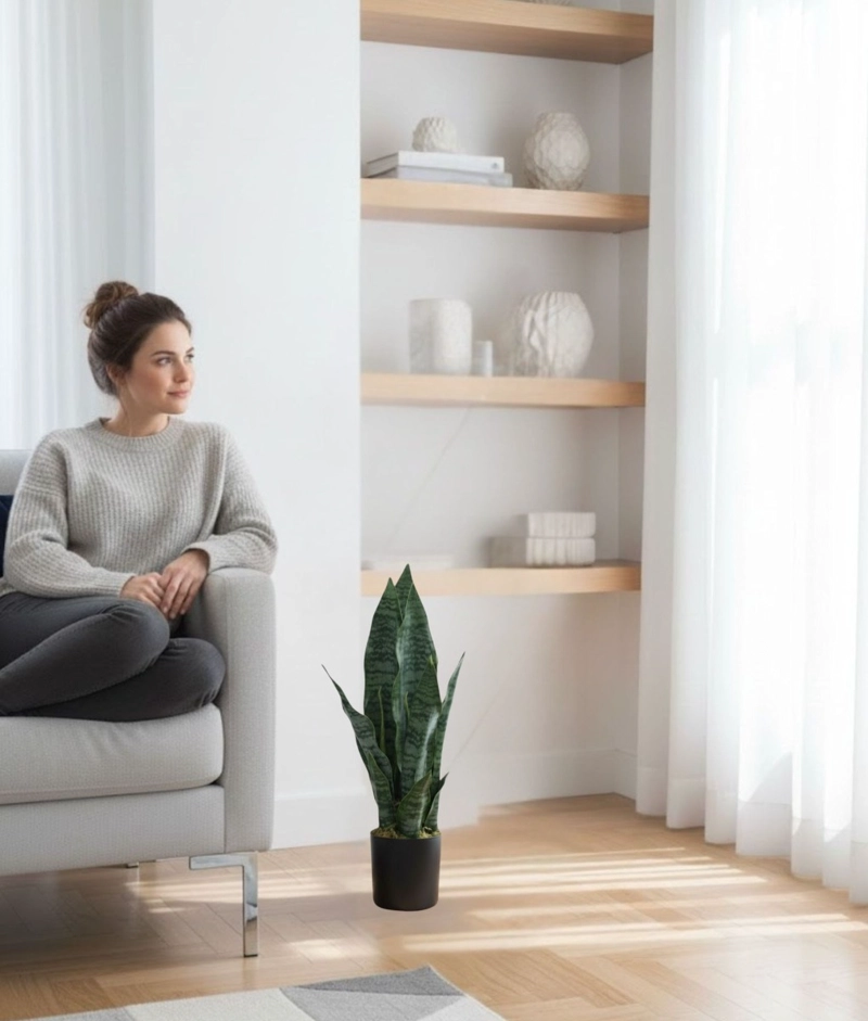 PLANTA ARTIFICIAL DECORATIVA INTERIOR ADORNO MINIMALISTA JHN - 5