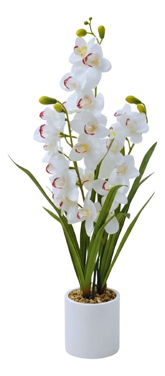 PLANTA ARTIFICIAL DECORATIVA ORQUIDEA ELEGANTE ADORNO JHN - 3