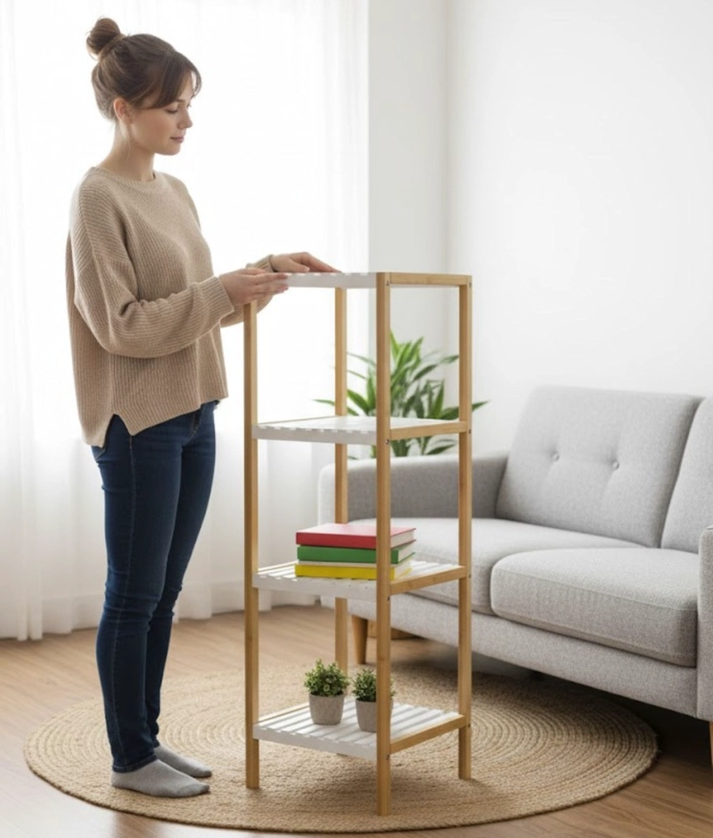 ESTANTE ORGANIZADOR VERTICAL 4 NIVELES DECORATIVO JHN - 4
