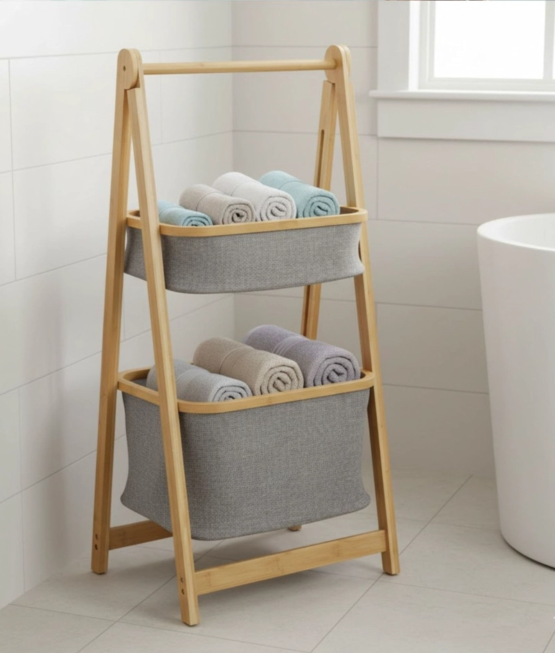 ESTANTE ORGANIZADOR ROPA DOBLE NIVEL MODERNO FUNCIONAL JHN - 7