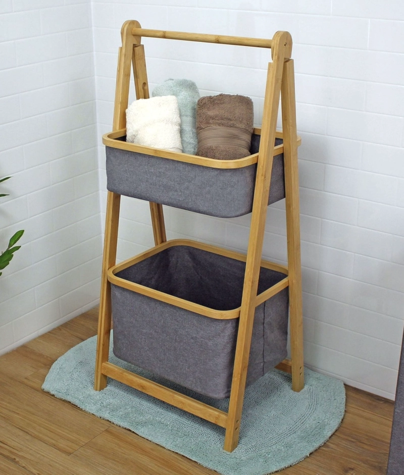 ESTANTE ORGANIZADOR ROPA DOBLE NIVEL MODERNO FUNCIONAL JHN - 8