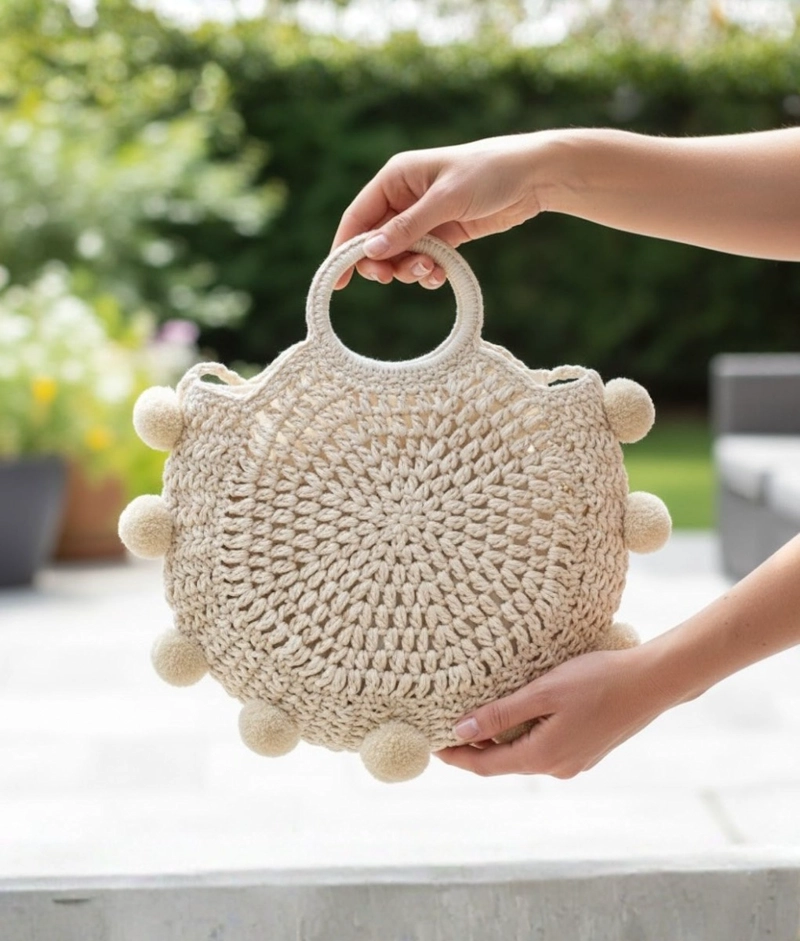 CARTERA BOLSO MANO MODERNO DISEÑO ARTESANAL BOHEMIO JHN - 6