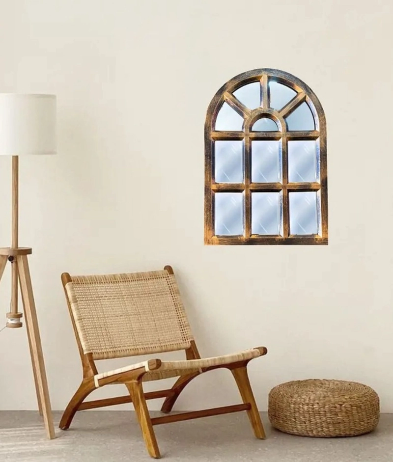 ESPEJO DECORATIVO PARED DISEÑO VENTANA ADORNO HOGAR JHN - 7