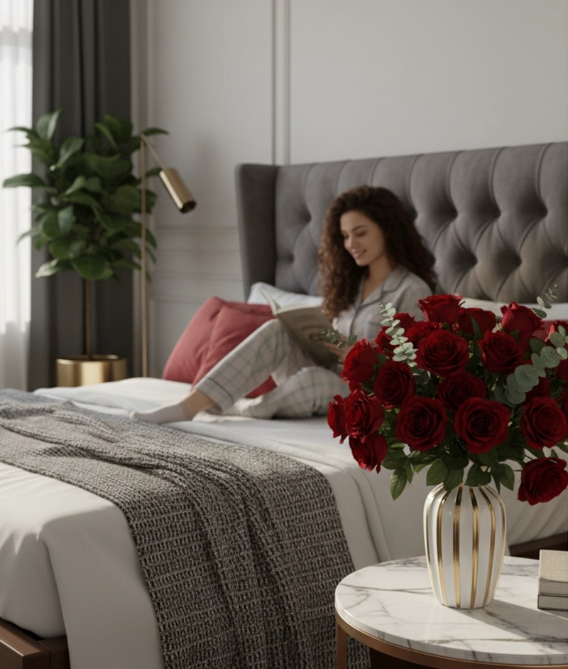 FLORERO DECORATIVO ELEGANCIA RAYADA LUJO JARRON ADORNO JHN - 5