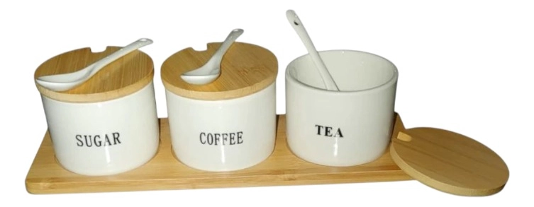 SET 3 FRASCOS RECIPIENTES ORGANIZACION HOGAR CONTENEDOR JHN - 3