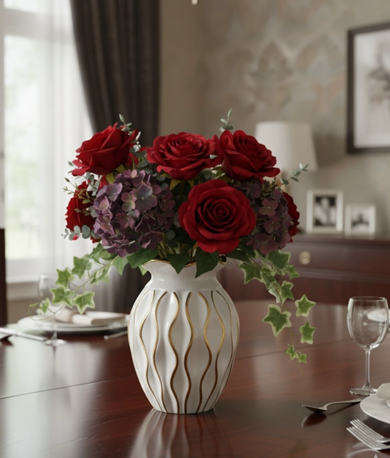 FLORERO DECORATIVO MODERNO ELEGANTE JARRON ADORNO HOGAR JHN - 8