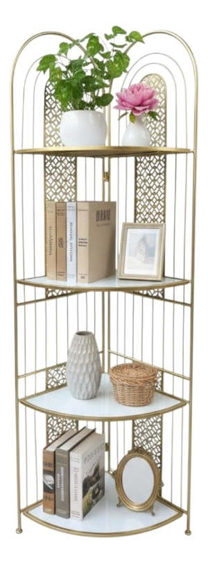 ESTANTE VERTICAL EXHIBICION ESTILO ESQUINERO DECORATIVO JHN - 3