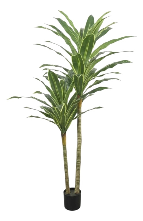 PLANTA ARTIFICIAL TROPICAL PALMERA ADORNO DOBLE TRONCO JHN - 3