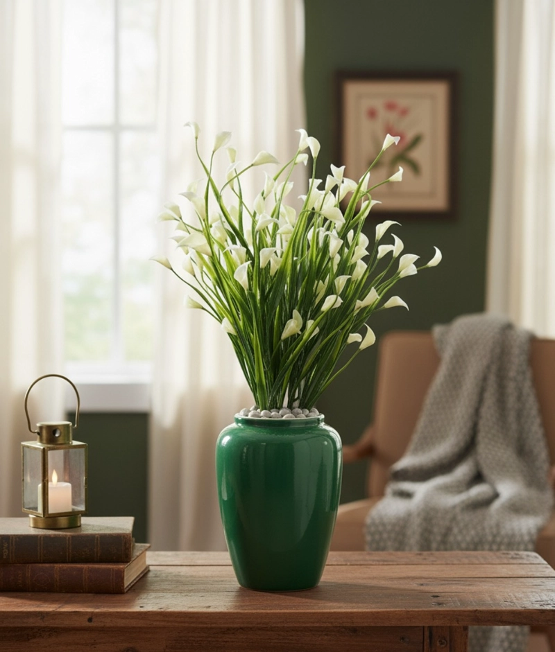 SET 2 FLORES ARTIFICIALES RAMO DECORATIVO ADORNO JHN - 7