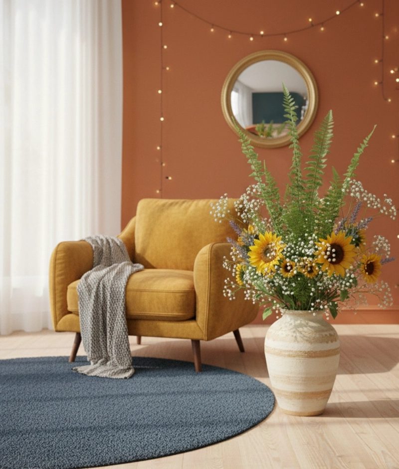 SET 2 PLANTA ARTIFICIAL DECORATIVA HELECHO ENREDADERA JHN - 6