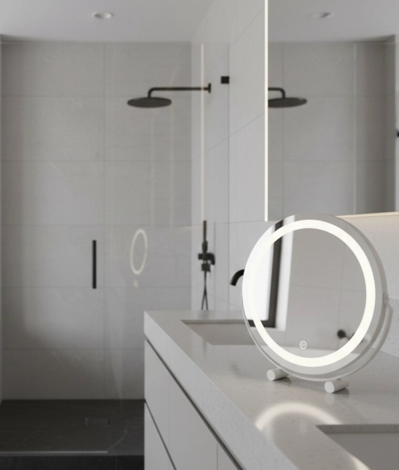 ESPEJO DECORATIVO TOCADOR DISEÑO INTELIGENTE ILUMINACION JHN - 9