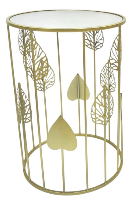 SET 2 MESA CENTRO AUXILIAR DISEÑO BOTANICO DECORACION JHN - 3