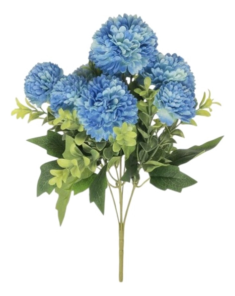 SET 2 RAMO FLORES ARTIFICIALES POMPONES DECORACION HOGAR JHN - 3