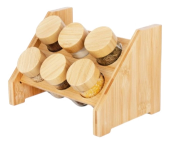ESPECIERO DECORATIVO NATURAL ORGANIZADOR ALMACENAMIENTO JHN - 1