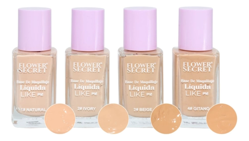 PACK 12 BASES DE MAQUILLAJE LIKE ME 40ML LIQUIDA LIGERA LAU - 4