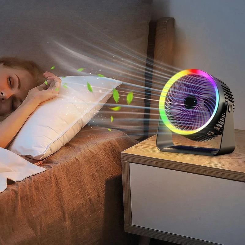 VENTILADOR PORTATIL DE MESA RECARGABLE OFICINA HOGAR LAU - 2