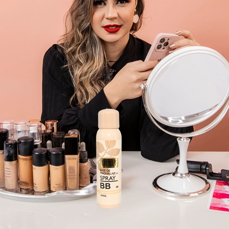 BASE DE MAQUILLAJE BB EN SPRAY LIGERA 180ML COSMETICO LAU - 7