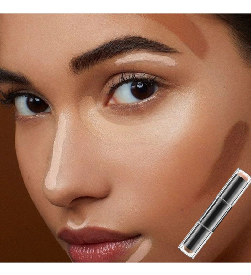 SET 2 BASE DE MAQUILLAJE + ILUMINADOR EN BARRA COSMETICO LAU - 6