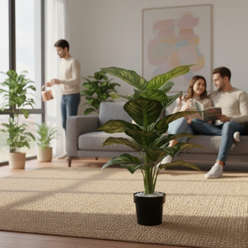 PLANTA ARTIFICIAL DECORATIVA ADORNO VEGETACION TROPICAL JHN - 5