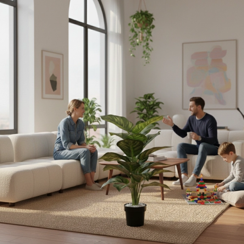 PLANTA ARTIFICIAL DECORATIVA ADORNO VEGETACION TROPICAL JHN - 6