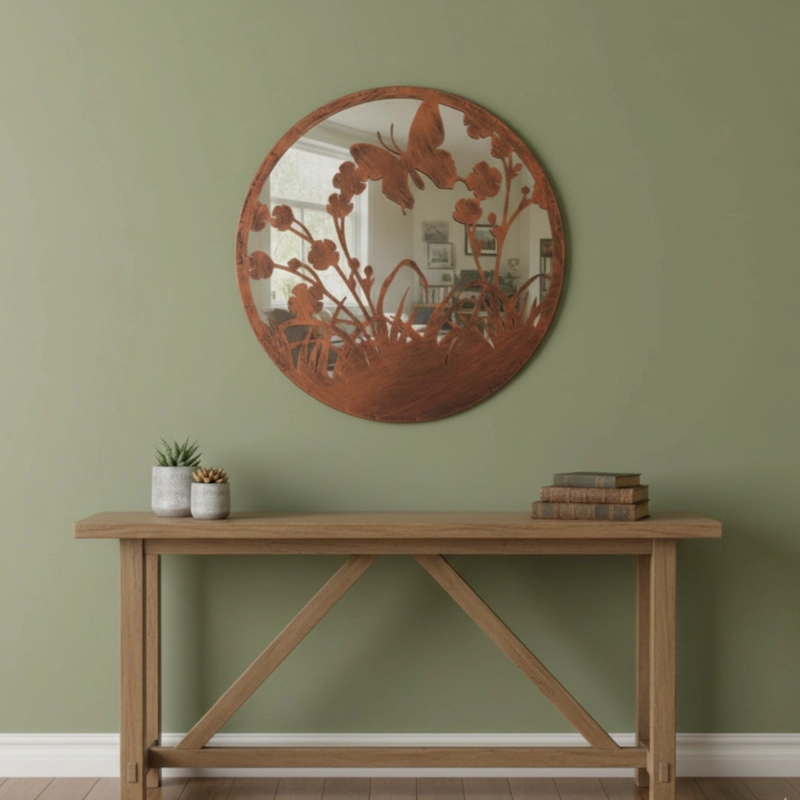ESPEJO DECORATIVO PARED ARMONIA JARDIN ADORNO MODERNO JHN - 9