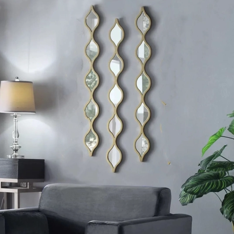 SET 3 ESPEJO PARED ADORNO DECORATIVO DISEÑO ARABE HOGAR JHN - 8