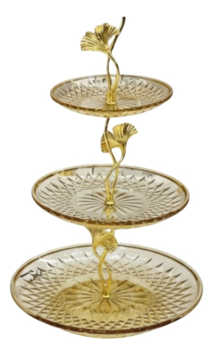 CENTRO MESA DECORATIVO ESCULTURAL FUNCIONAL 3 NIVELES JHN - 1