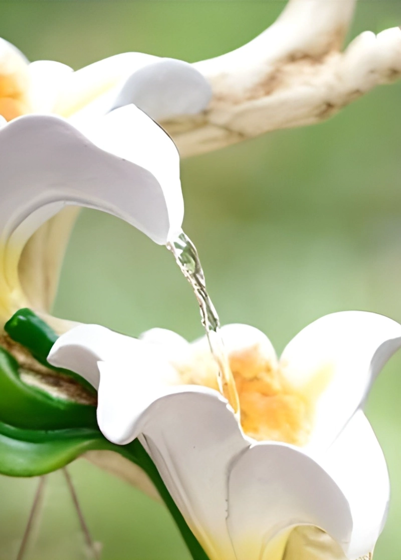 FUENTE AGUA DECORATIVA SOBREMESA FLORES TULIPANES JHN - 3