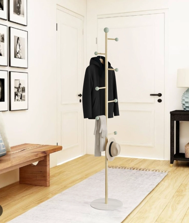 PERCHERO PIE MODERNO ORGANIZADOR DECORATIVO VERTICAL JHN - 6